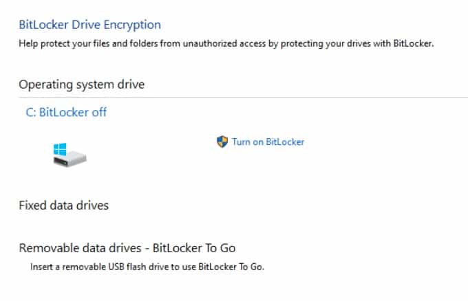 How to Disable Bitlocker in Windows 10
