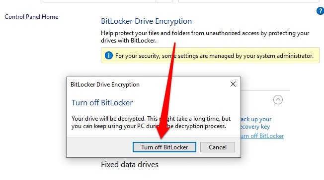 How to Disable Bitlocker in Windows 10