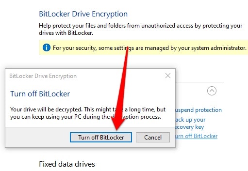 How to Disable Bitlocker in Windows 10