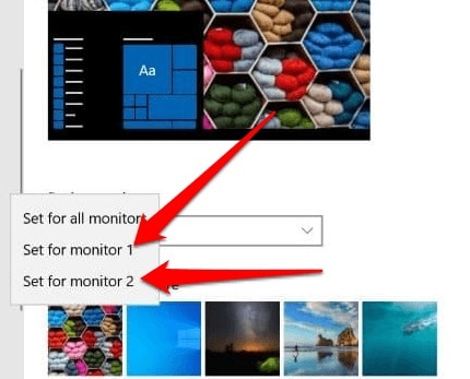 How to Set Different Wallpaper on Dual Monitors