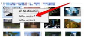 How to Set Different Wallpaper on Dual Monitors