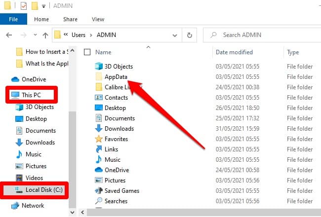 What Is the AppData Folder – Windows 10