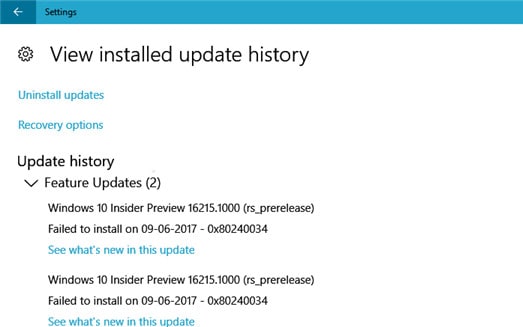 Windows Update Error Code 0x80240034 – Solved
