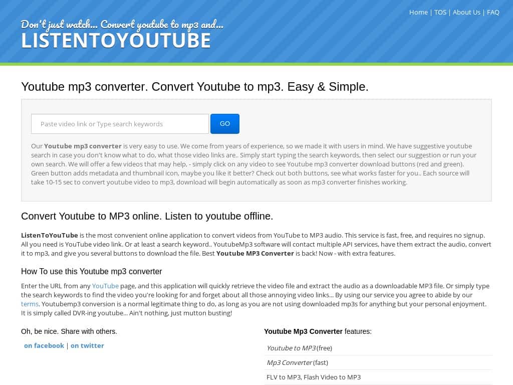 10 Free Sites Youtube to MP3 Video Converter