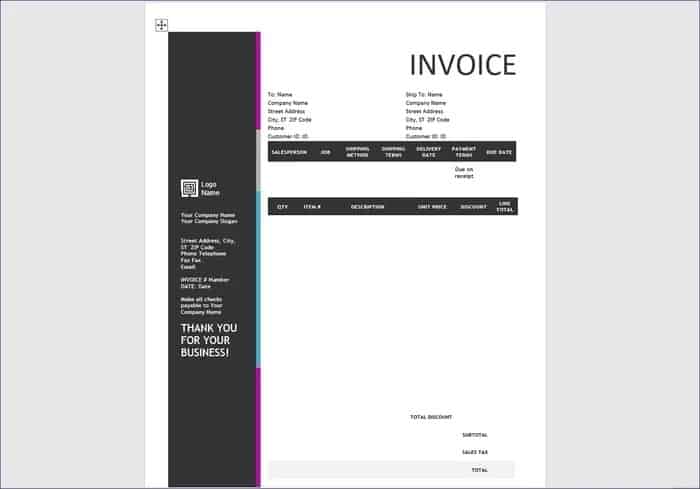 Best Microsoft Word Templates to Create Payment Invoice
