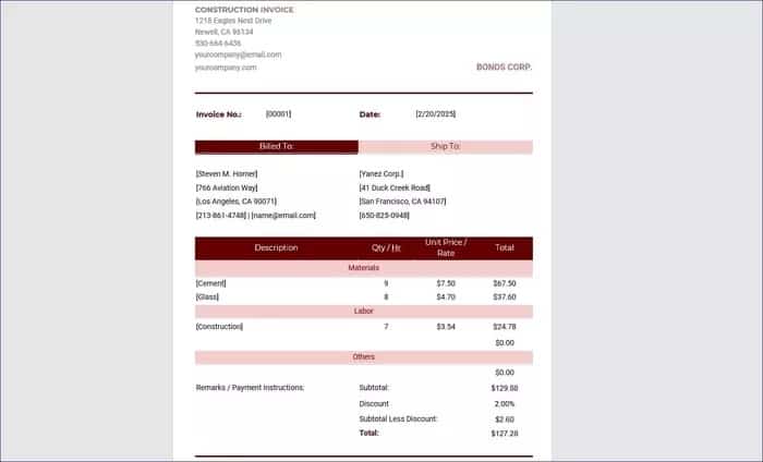 Best Microsoft Word Templates to Create Payment Invoice