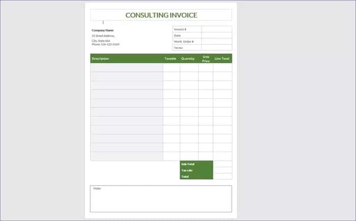 Best Microsoft Word Templates to Create Payment Invoice