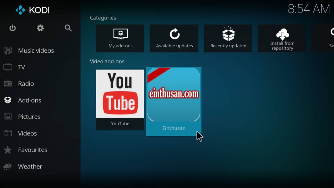Einthusan Kodi AddOn – Installation Guide