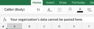 How To Fix Your Organization’s Data Cannot Be Pasted Here?