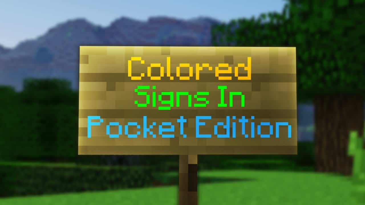 How To Modify Minecraft Colors For Signs In?