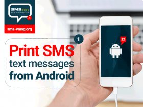 Print SMS messages from Android with SMS EasyReader&Printer Print SMS messages from Android with SMS EasyReader&Printer