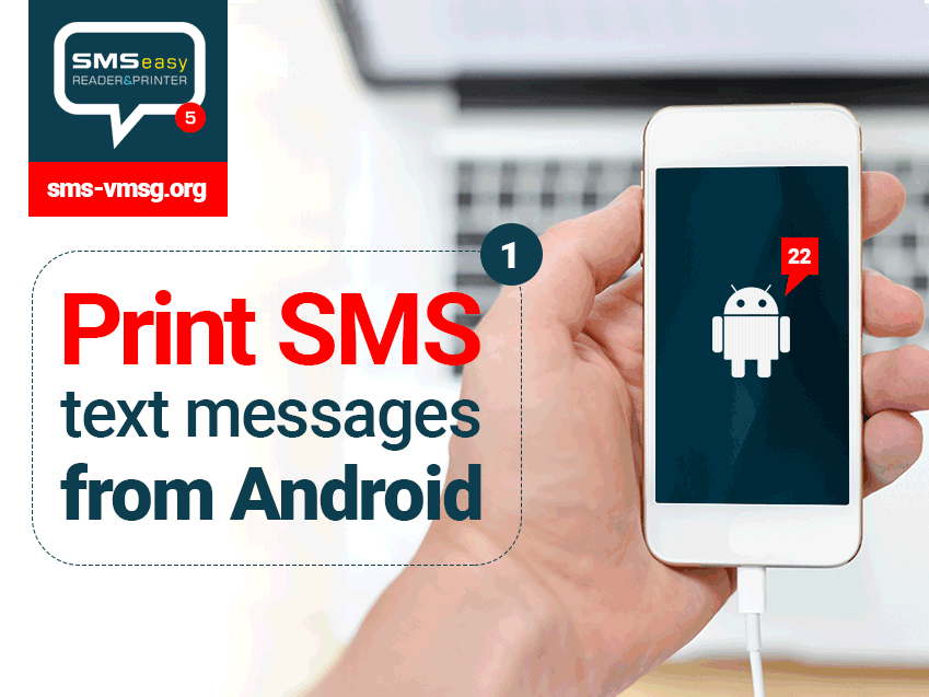 Print SMS messages from Android with SMS EasyReader&Printer