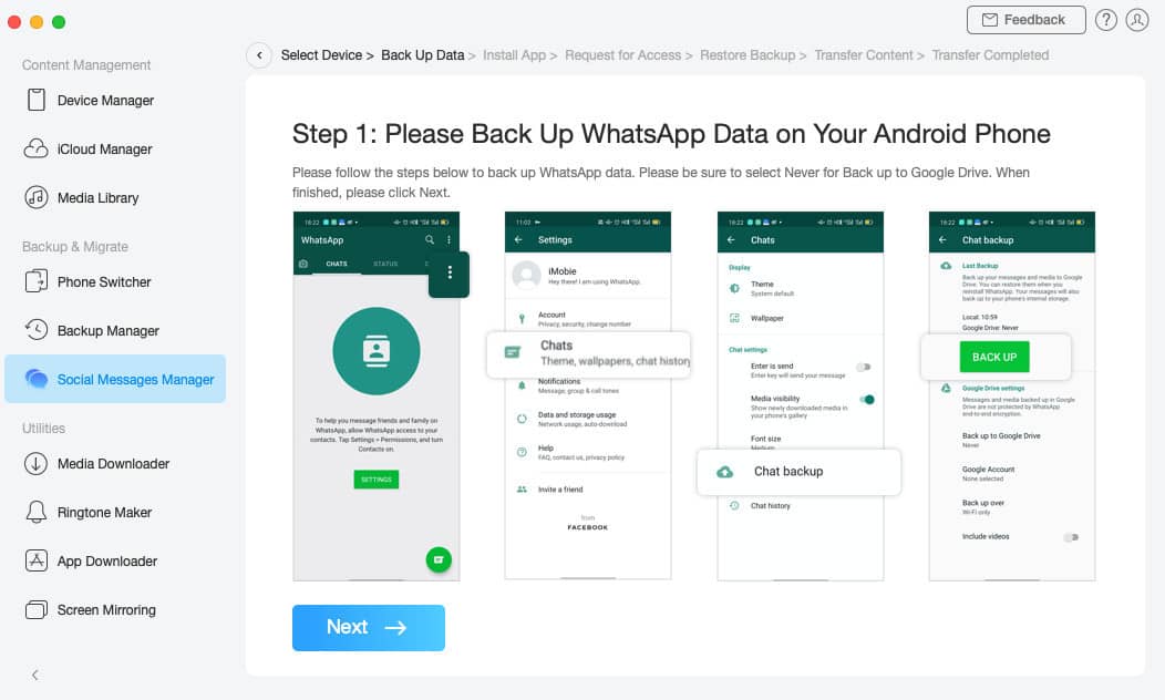 How to Transfer WhatsApp Messages from Android to iPhone