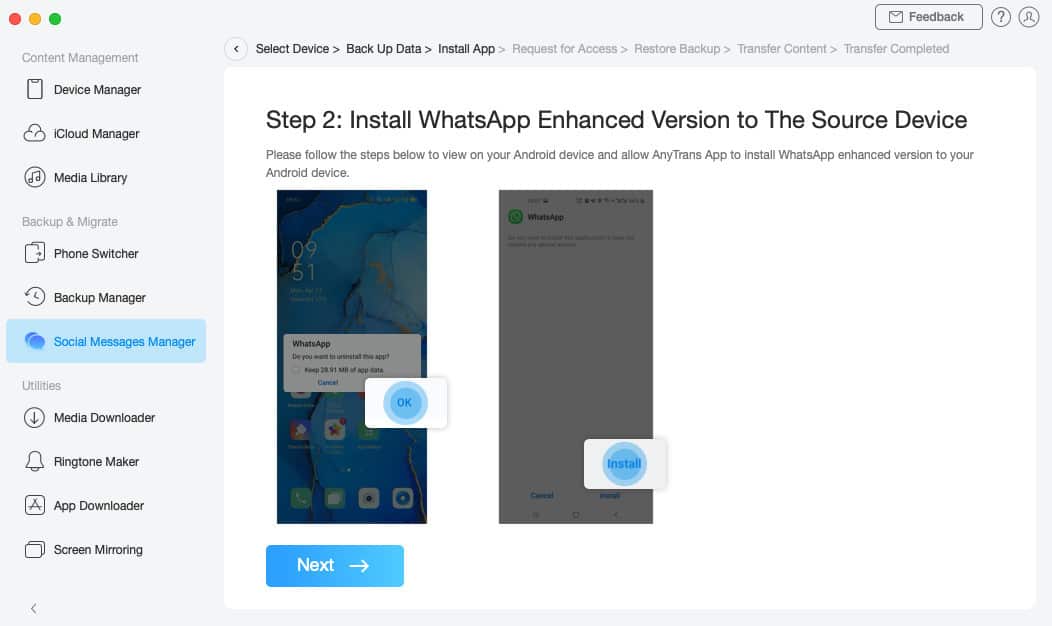 How to Transfer WhatsApp Messages from Android to iPhone